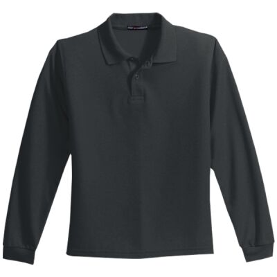 Youth Long Sleeve Silk Touch Polo Thumbnail