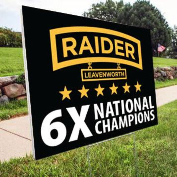 Raider Champs Yard Sign Thumbnail