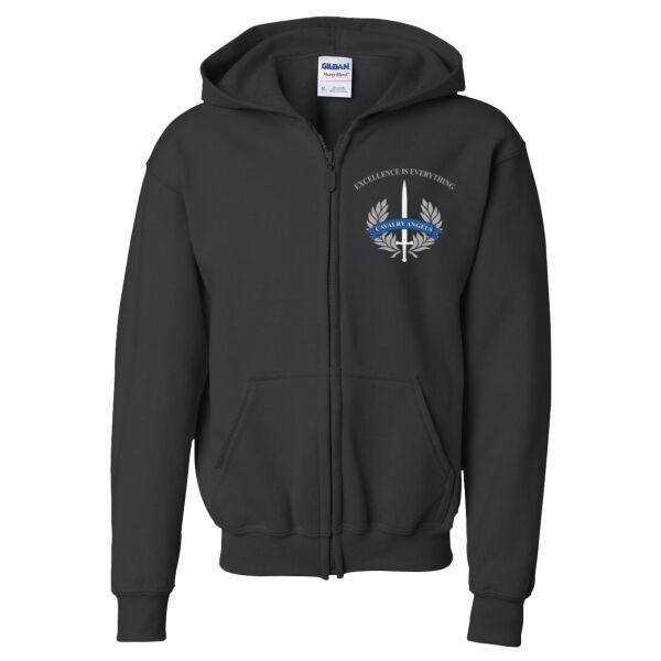 Calvary Angels - Youth Heavy Blend™ Full-Zip Hooded Sweatshirt Thumbnail