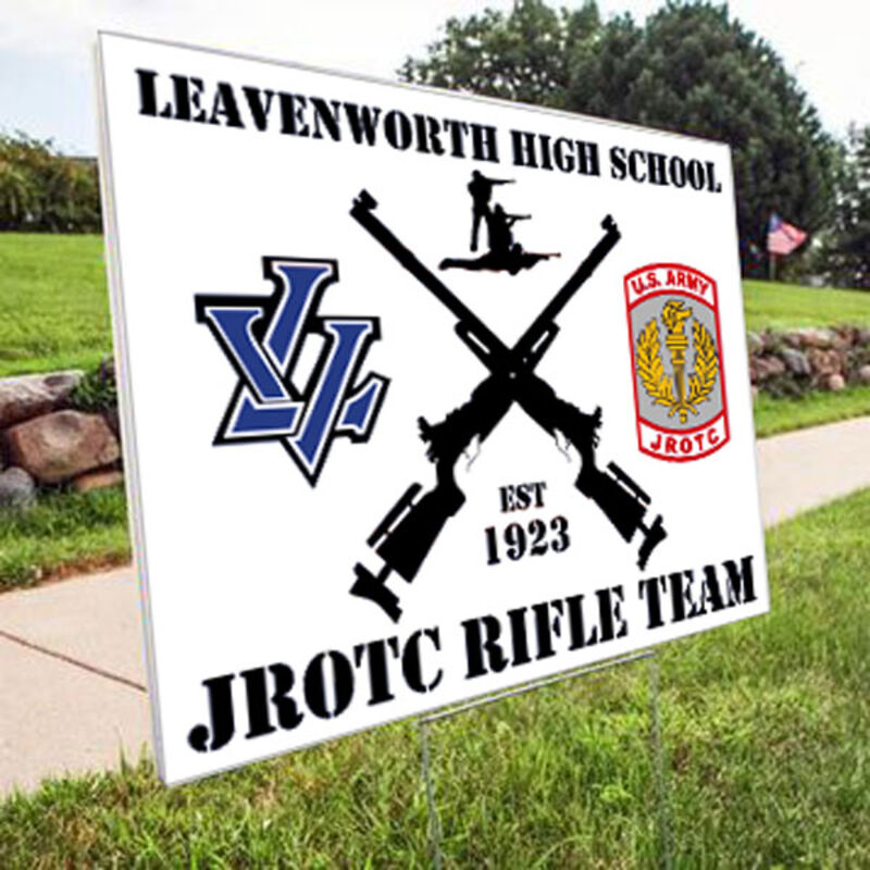 Rifle Team Yard Sign Thumbnail