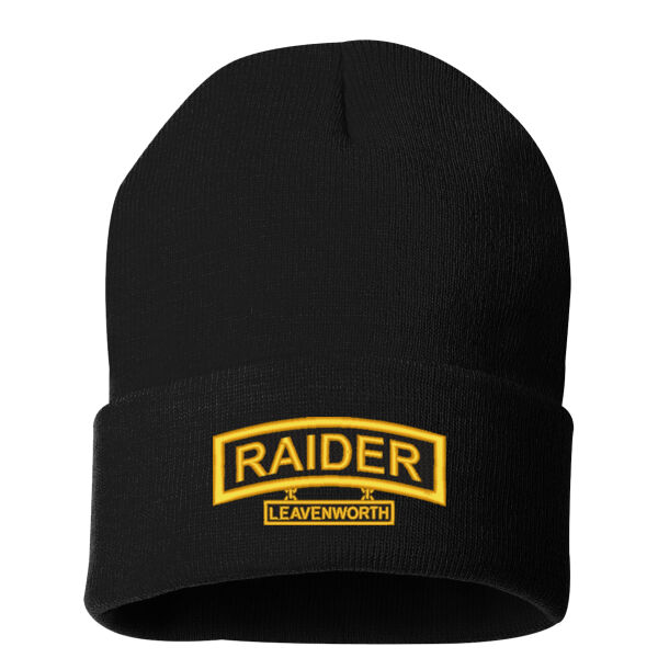 Raider - 12" Solid Cuffed Beanie Thumbnail