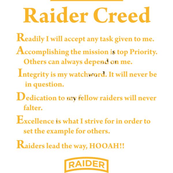 Raider Cadet Creed Back Thumbnail